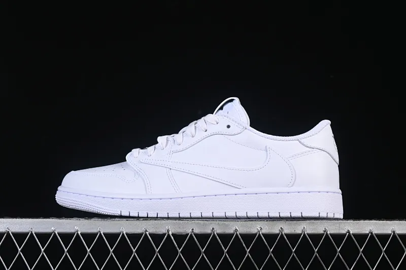 All categories Air Jordan Jordan series basketball shoes Air Jordan 1 Low foreign trade version Travis Scott x Fragment Design x Air Jordan 1 Low OG SP AJ1 Joe 1 family and friends limited pure white low-top cultural casual sneakers TD1228-111